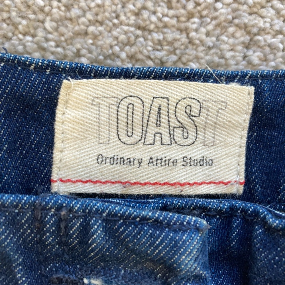 High-Rise Women's Dark Blue Jeans - Picture 2 of 5
